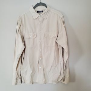 Alex Mill Cream Ripstop Shirt Medium